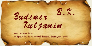 Budimir Kuljanin vizit kartica